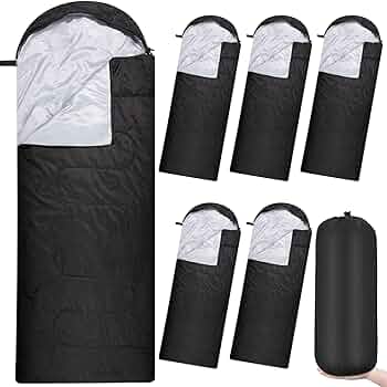 Amazon.com : Macarrie 6 Pack Camping Sleeping Bags Bulk for